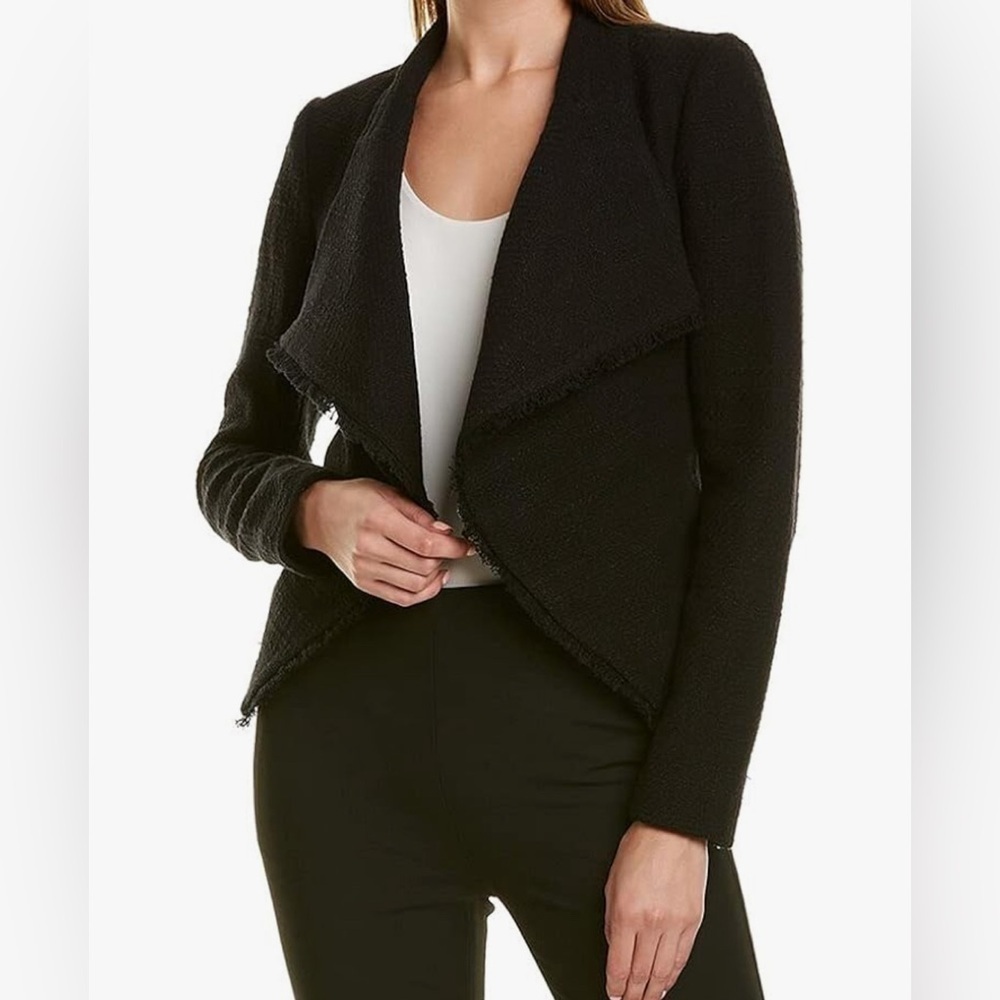 REVOLVE LIKELY Women's Jeanne Drapey Blazer medium Black J46